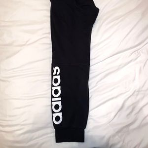 Black Adidas joggers
